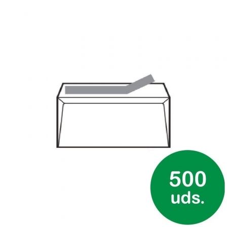 Sam Sobres Cuartilla 176x231mm Blanco 90g con Tira de Silicona (500 unidades) Sam Sobres Cuartilla 176x231mm Blanco 90g con Tira de Silicona (500 unidades)